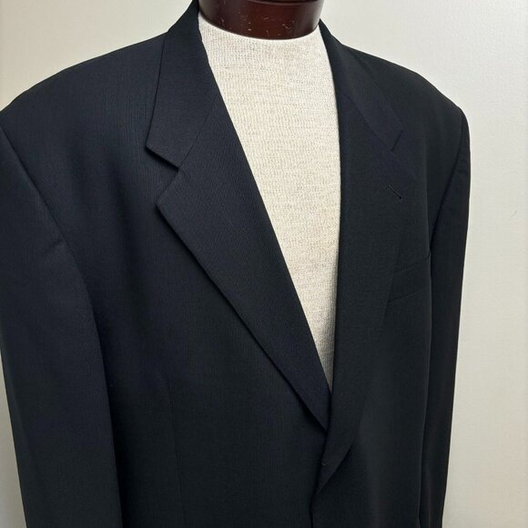 Jack Victor Sport Coat Pure Virgin Wool‎ Black Blazer Suit Jacket Canada - Picture 1 of 14